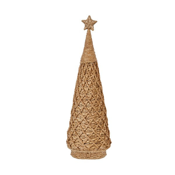 Hand-Woven Bankuan Criss-Cross Cone Tree