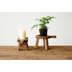 Round Wooden Pedestal