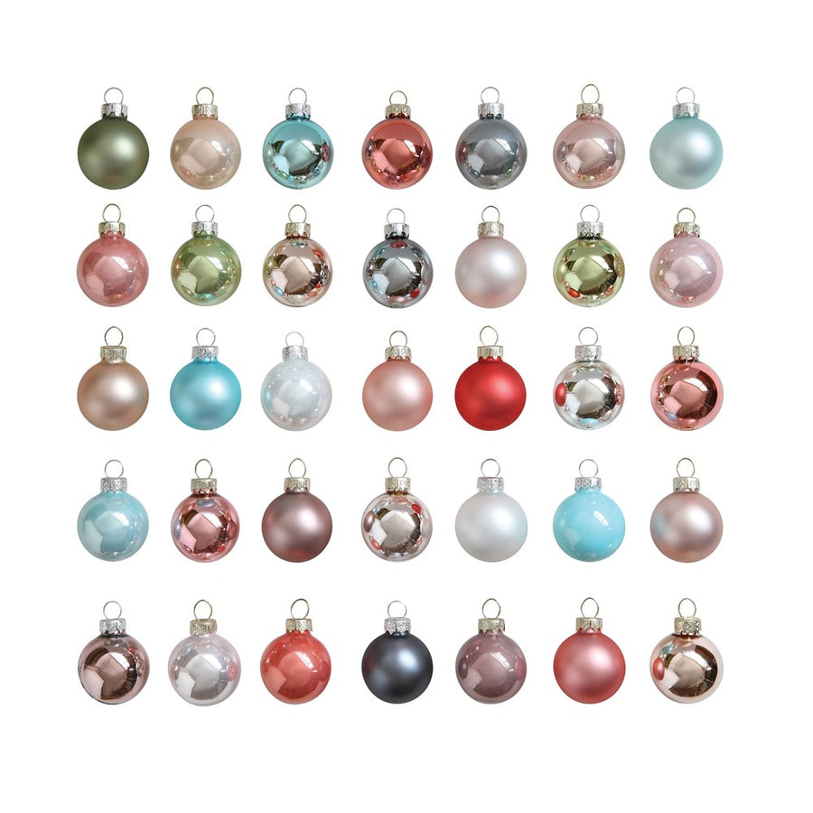 Pastel Multi-Color Ornament Set