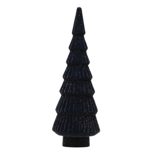 Navy Flocked Tree